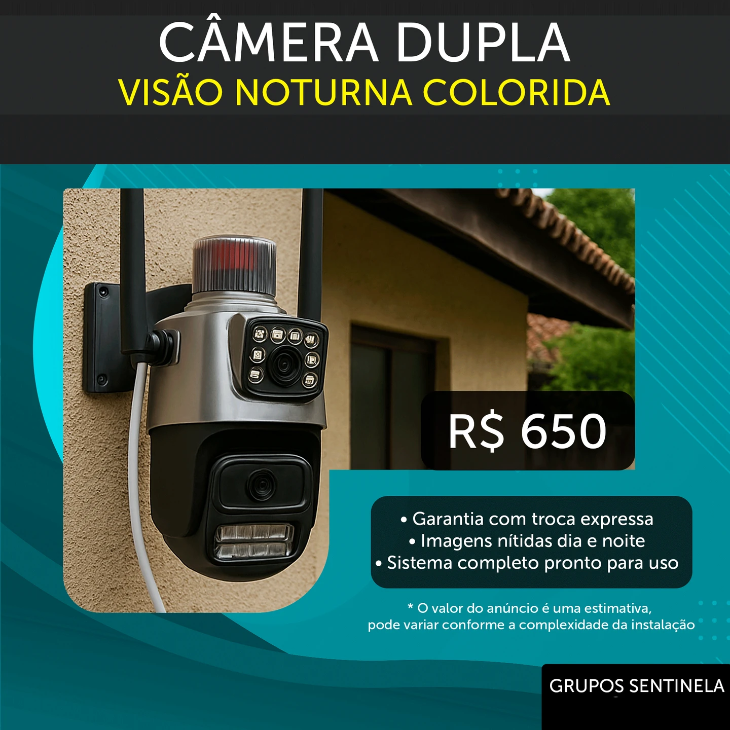 Câmera dupla — campanha histórica. Composição gráfica sem IA; contatos removidos. Fotografias e marcas pertencem aos respectivos titulares. Preços, condições e características anunciadas refletem o contexto original, sem oferta ou validação técnica atual.