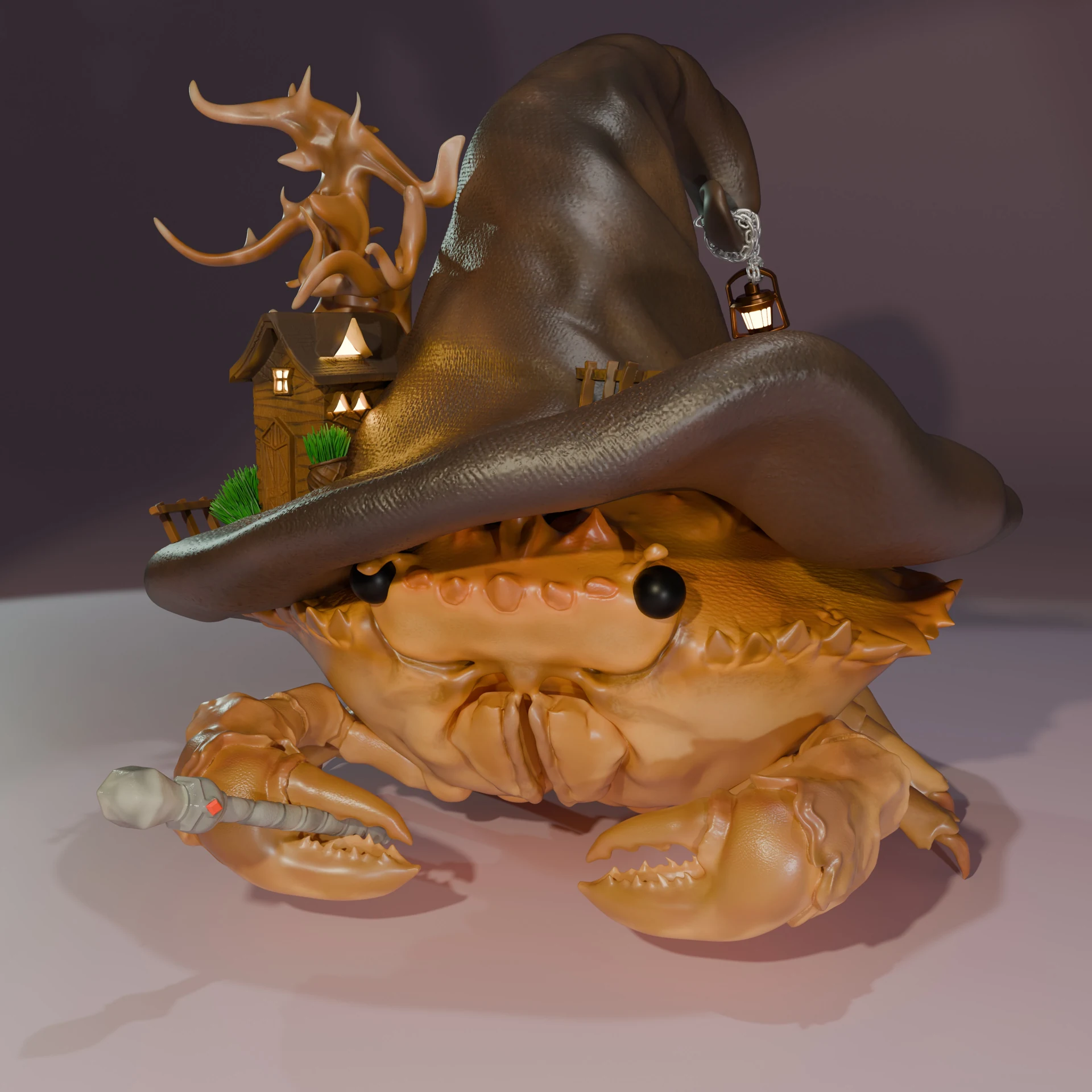 Render do Caranguejo Dia das Bruxas