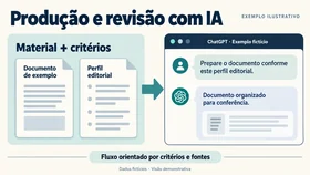 Prévia de Produção e revisão com IA