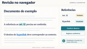 Prévia de Conferência e retomada no navegador